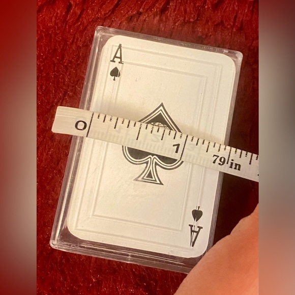 Ace of Spades Playing Card in Case ( small size , travel size ) - Picture 3 of 4